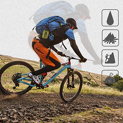Emergency Sleeping Bag Survival Bivy Sack Use as Emergency Blanket Lightweight Survival Gear for Outdoor Hiking Camping Keep Warm After Earthquakes, Hurricanes and Other disasters - color: Green Set