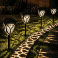 Ensenior Solar Lights Outdoor, 6-Pack LED Solar Garden Lights for Pathway Yard Patio Walkway Planter Walkway Landscape Lighting, IP65 Waterproof, Energy-Efficient Landscape Lighting, 3000K - color: 3000K-Warm White