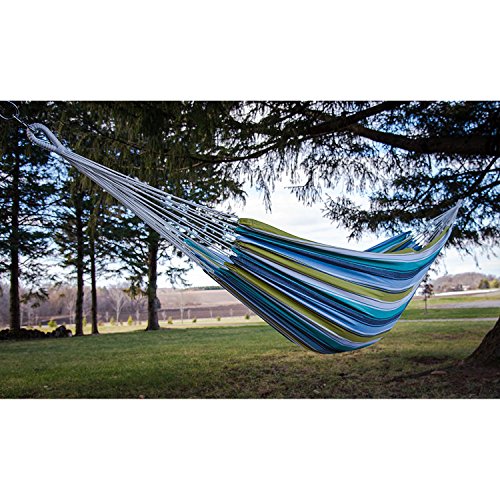 Vivere BRAZ230 Double Brazilian Hammock, Plumeria - color: Plumeria