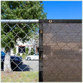 ColourTree 7' x 12' Brown Custom Size Shade Cloth with Grommets - 90% Sunblock, Durable Mesh Fabric Tarp for Dog Kennel Cover, Fence Privacy Screen, Greenhouse, Chicken Coop & Pet Playpen.