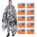 ANLOKE Emergency Blankets Mylar Thermal Blanket,(10 Pack) of Gigantic Space Blanket 84 * 64 in. Survival Blankets Heavy Duty Camping Gear,First Aid - color: Silver-10 Pack