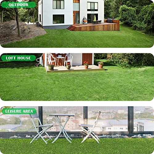 ZGR Artificial Garden Grass 3 ft x 33 ft Premium Lawn Turf, Realistic Fake Grass, Synthetic Turf, Thick Pet Turf, Fake Faux Grass Rug with Drainage Holes Indoor/Outdoor Landscape Customized Available - size: 3 ft x 33 ft = 99 Square ft