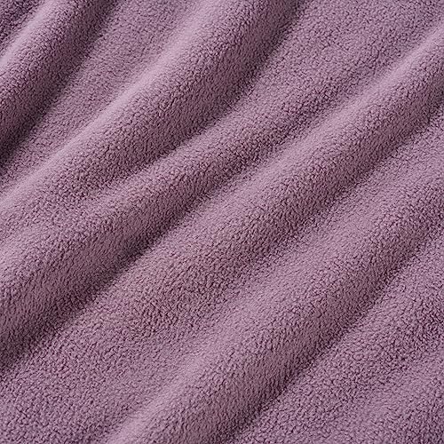 Berkshire Blanket Microfleece King Size Bed Blanket Lavender, Lightweight Soft Breathable Plush Micro Fleece Blanket for Bed Couch Sofa, 90x108 Inches - color: Lavender, size: King/Cal King