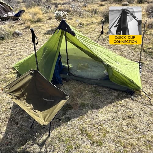 LANSHAN Ultralight Tent 3-Season Backpacking Tent for 1-Person or 2-Person Camping, Trekking, Kayaking, Climbing, Hiking - color: 1-person, green