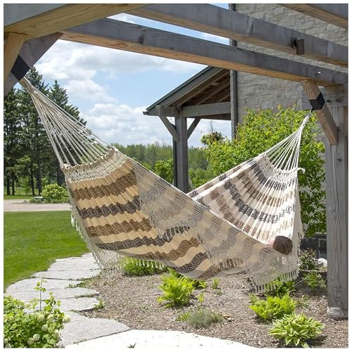 Vivere Authentic Brazilian Luxury Hammock - 450 lb Capacity (Costa) - color: Costa