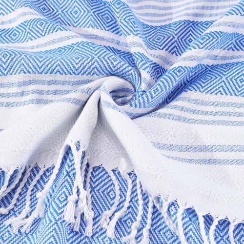 Genovega Oversized Turkish Beach Towels 74"x38" Thin Quick Dry Sand Free Pool Swim Bathing Towel Extra Large Blanket Adult Travel Essentials Cruise Accessories Must Haves Summer Orange Stuff