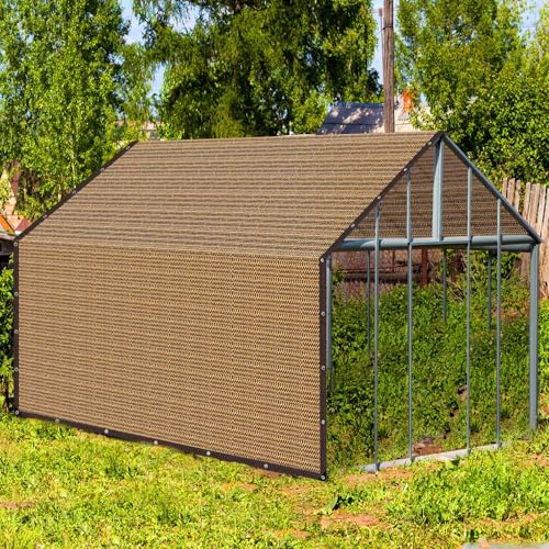 80% Shade Cloth -4x16FT Sunblock Net with Grommet,Lightweight and Durable UV Protection,Shade Cloth for Garden Patio Pergola Balcony Plants Greenhouse Dog Kennel Chicken Coop Outdoor - size: 4x16ft