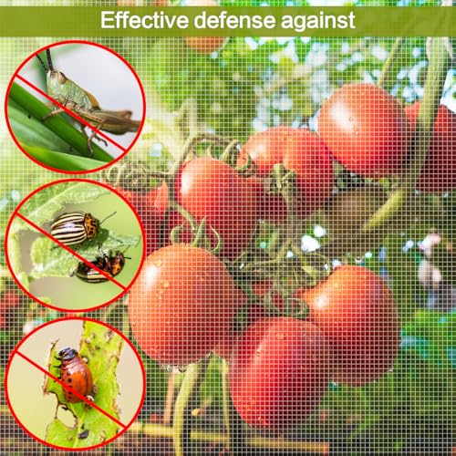 10x20ft Large Garden Netting - Ultra Fine Mesh Plant Covers to Keep Small Animals Pest Out, Bird Barrier for Protecting Vegetables Fruits Flowers Raised Beds (Without Support Pole) - size: 10 x 20 ft