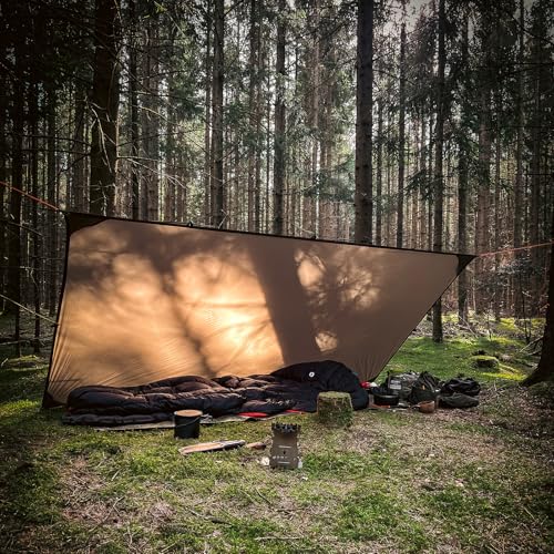 Onewind Tent Footprint, 4000mm Waterproof Rate PU Coating, 98" *55" Ultralight Camping Tarp Tent Floor Ground Sheet with Carry Bag for Backpacking, Hiking, Camping, Picnic, Ground - color: Od Green-large, size: 98" x 55"