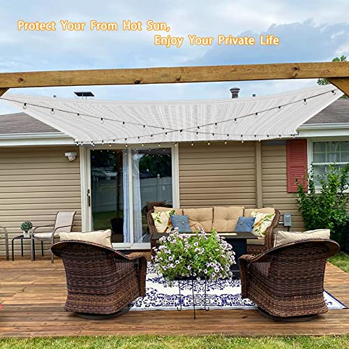 QLOFEI Shade Cloth - 80% Garden Shade Cloth, Mesh Tarp - for Greenhouse Plants Patio, Sun Protection - for Cars Pergola Chicken Coop Dogs Outdoor, Covers with Grommets, 5 x 10 FT - size: 5'x10'