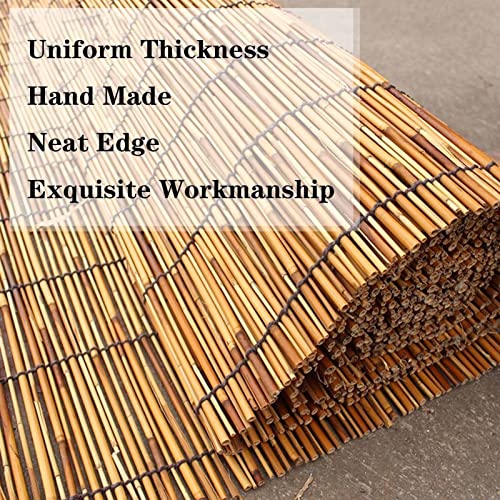 Patio Shades Roll Up Outdoor, Bamboo Blinds for Outdoor Patio, Thernal Insulated Shading Reed Blinds, Blackout Bamboo Shade, Privacy Screen, 24″ 30″ 34″ 36″ 39″ 43″ 48″ 51″ 55″ 70″ Width - size: 30"W x 67"H