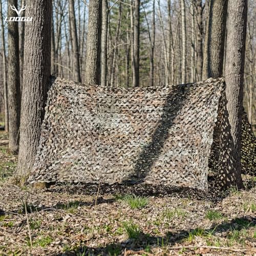 LOOGU Camo Netting, Camouflage Net Blinds Great for Sunshade Camping Shooting Hunting - color: Loogu Super Tree 2.0 - W, size: 1.5x8M=5x26.2ft