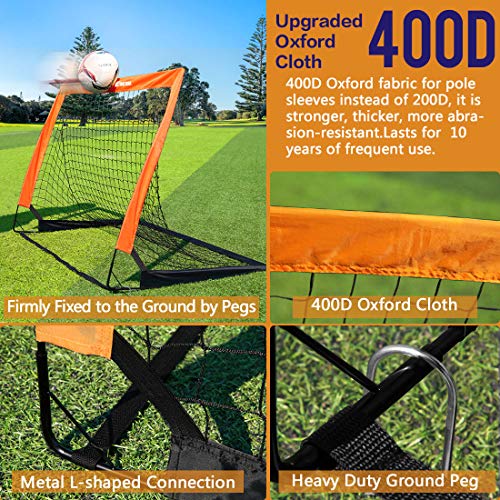 Dimples Excel Soccer Goals Kids Net for Backyard 7x5, 5x3.6, 4x3, 3x2.2 FT - style: 4x3 FT, 1 Pack