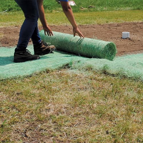 American Excelsior QuickGrass Pro - 4'x50' - Green Erosion Control Blanket Landscape Roll