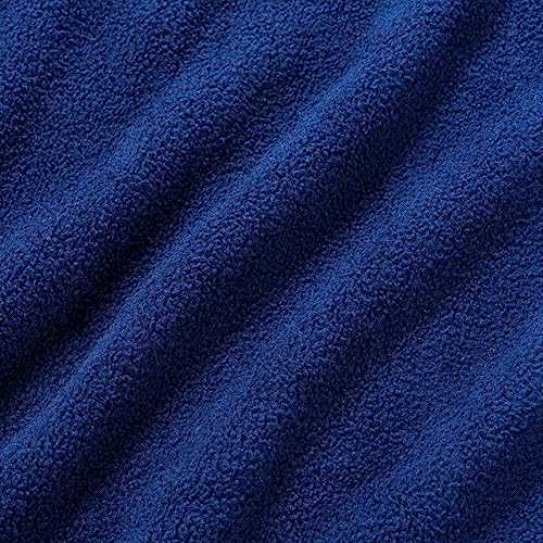 Berkshire Blanket Microfleece Throw Size Bed Throw Blanket Navy, Lightweight Soft Breathable Plush Micro Fleece Throw Blanket for Travel, Bed and Couch, 50x60 Inches - color: Navy, size: Throw/Throw XL