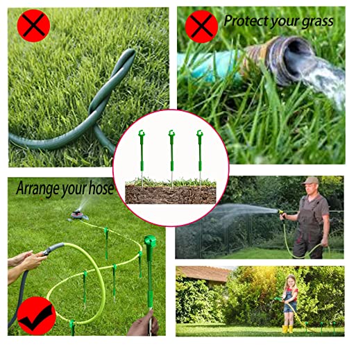 6PC 5/8”Hose Guides for Garden Decorative，Water Hoder to Keep Hose off Grass，Outdoor Post Garden Support Water Sprinkler Stand Butler Gardening Supplies for Garden Lawn Yard (Set B) - style: Set B