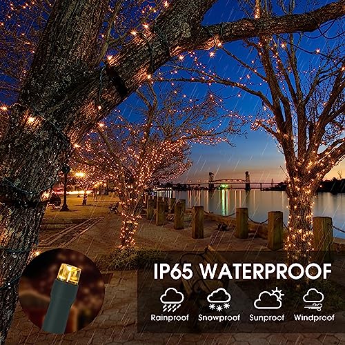 Vimorg Solar String Lights Outdoor, 2 Pack 170FT 480 LED Waterproof Solar Christmas Lights with 8 Lighting Modes for Tree Xmas Decorations - color: 240Warm White