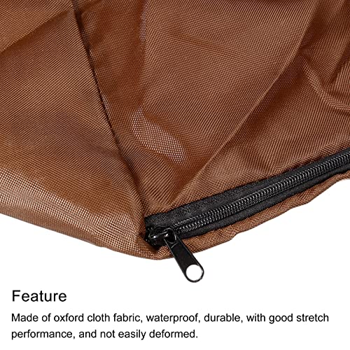 PATIKIL Chair Storage Bag, Waterproof Folding Lounge Chair Cover Carrying Case for Outdoor Camping Chair Beach Chaise Zero Gravity Chair, Brown - color: Brown
