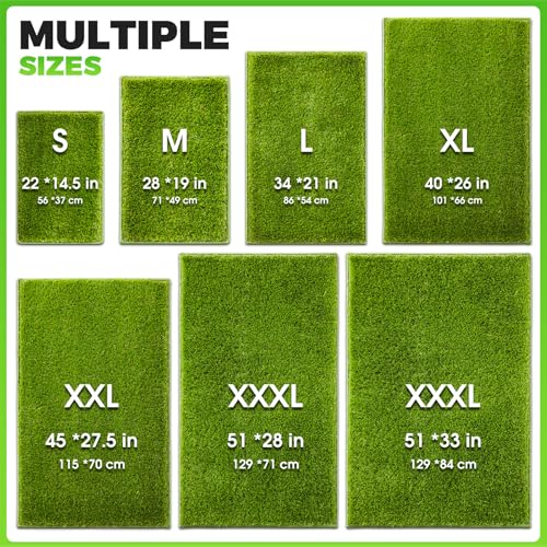 Hompet Artificial Dog Grass Pad for Dogs, 45"x27.5", Easy to Clean with Drainage Holes - size: 45 x 27.5"
