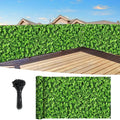 Shade&Beyond Customized 4FT X 25FT Privacy Fence Screen 450 GSM PVC Printed Privacy Fence with Zip Ties for Courtyards, Pools, Balconies-Green Leaves - color: Greenleaf Printing, size: 0 4' x 2 5'