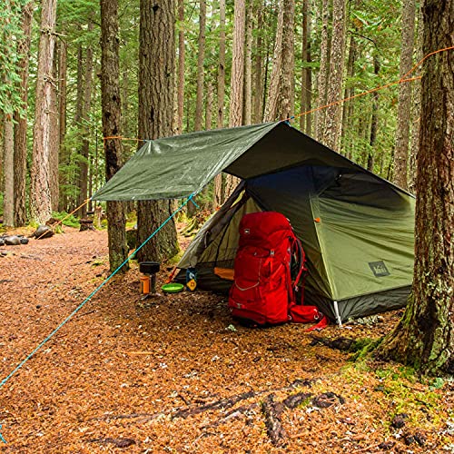 Tarp Canvas,Heavy Duty Waterproof for Outdoors, Truck, Water Resistant, UV Resistant Tarpaulin Cover for Car Boat Camping Firewood Woodpile(6.6 x 6.6 Feet) - size: 6.6 x 6.6 Feet