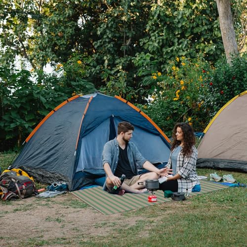 Wind Tour Waterproof Picnic Blanket with Carry Strap - Foldable Sandproof Outdoor Mat for Camping, Beach, Park - 59" x 71",Green(Single Mat) - color: 59" X 71",green(single Mat)
