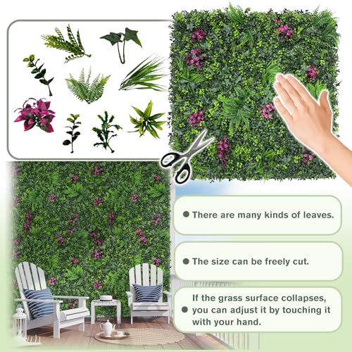 Greenery Grass Wall Boxwood Plant Roll: 48"x128"(43 SQFT) with UV Resistant Green Leaves Faux for Interior Wall, Greenery Backdrop,Garden and Indoor Outdoor Wall Panel Covering Privacy - color: 3d Style 2, size: 48"x128"