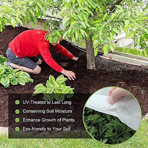 Weed Barrier Fabric Premium 5oz Landscape Fabric Heavy Duty Ground Cover Pro Garden Road Fabric Commercial Weed Barrier Fabric Anti-Weed Gardening Mat, 4FTx250FT - size: 5oz -4FT x250FT (New)