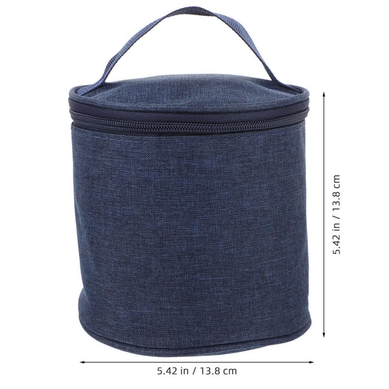 SEWACC Insulated Soup Cup Lunch Bag Large Oxford Fabric Thermal Cooler Tote with Lining, Portable Insulated Food Carrier for Travel and Work, 2pcs