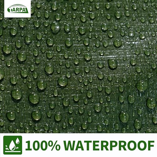TARPAL 10x30 Tarp Heavy Duty Waterproof Tarp 16mil Thick Tarps with Metal Grommets Every 17.7" UV Protection&Tear -Resistant Cover for Firewood,Roof,Pool,Car,RV&Outdoor Furniture（Green/Blue） - color: Green/Blue, size: 10x30 Feet-Finished size