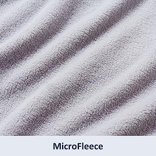 Berkshire Blanket Microfleece King Size Bed Blanket Chateau Gray,Lightweight Soft Breathable Plush Micro Fleece Blanket for Bed Couch Sofa,90x108 Inches - color: Chateau Gray, size: King/Cal King