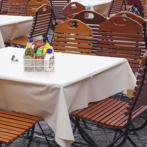 Sorbus® Utensil Caddy — Silverware, Napkin Holder, and Condiment Organizer — Multi-Purpose Steel Mesh Caddy—Ideal for Kitchen, Dining, Entertaining, Tailgating, Picnics, and much more (White) - color: White
