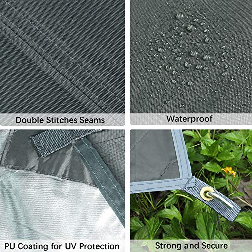 Unigear Rain Fly Hammock, Aluminium, Grey, 300500cm - color: Gray, size: 300*500cm