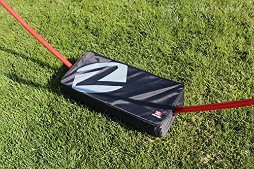 Zume Games Portable Badminton Set with Freestanding Base - Sets Up on Any Surface in Seconds - No Tools or Stakes Required