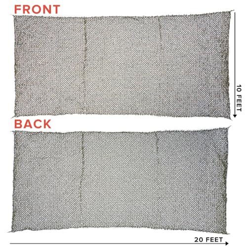 CamoSystems Reinforced Camouflage Netting | 3D Camo Nets, Waterproof & UV Protection, Silent Rip-Stop Fabric - color: Digital Woodland, size: Large, 9'10" x 19'8" L
