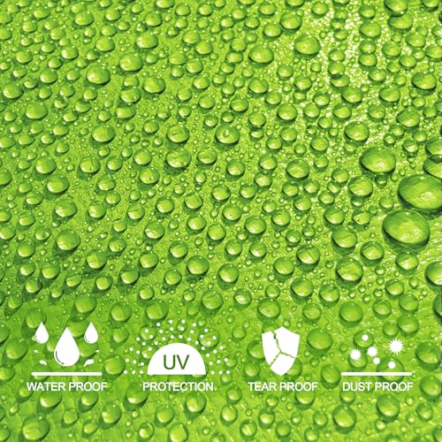 7 Mil Lime Green 10x12 Feet Tarp -Multifuctional Poly Tarp - Cover,Waterproof, UV Resistant, Weather Resistant - color: Lime, size: 10x12FT