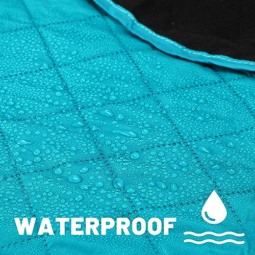 Preboun 4 Pack Large Waterproof Stadium Blankets Thick Warm Fleece Picnic Camping Blankets for Cold Weather Football Games Concerts Beach Outdoor Activities Homeless Donations(Multi) - color: Multicolor