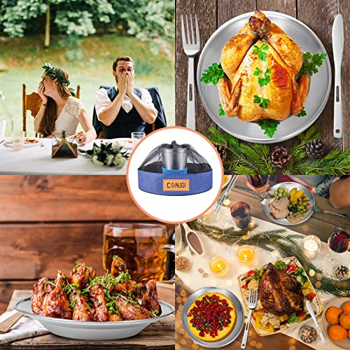 Outdoor Camping Mess Kit - 1 to 2 persons Camping Dishes Includes Cups, Bowls, Dishes, Knives, Forks, Spoons, Etc, Camping Dinnerware Set with Mesh Bag is Easy to Carry Camping Tableware Set - color: 2-person set blue