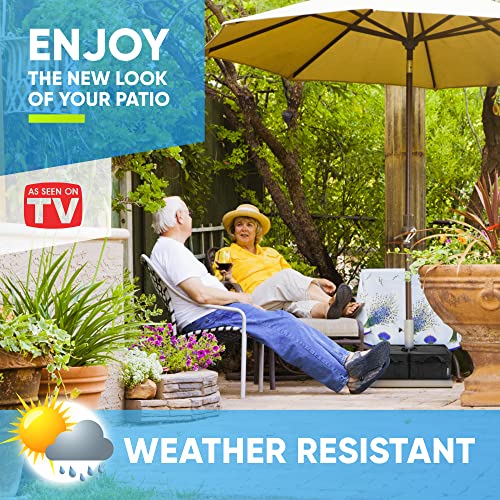 Rhino BaseMate 18" 2-Pack Umbrella Base Weight – Fits Offset, Cantilever & Outdoor Patio Umbrellas – Detachable Design – Black – Easy Setup - size: Detachable - Black (2-Pack)