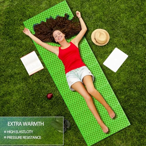 Foam Camping Pads for Sleeping, Foldable Closed Cell Foam Camping Mattress, Waterproof Outdoor Sleeping Mat for Ultralight Backpacking Thru-Hiking - color: 1 Pack