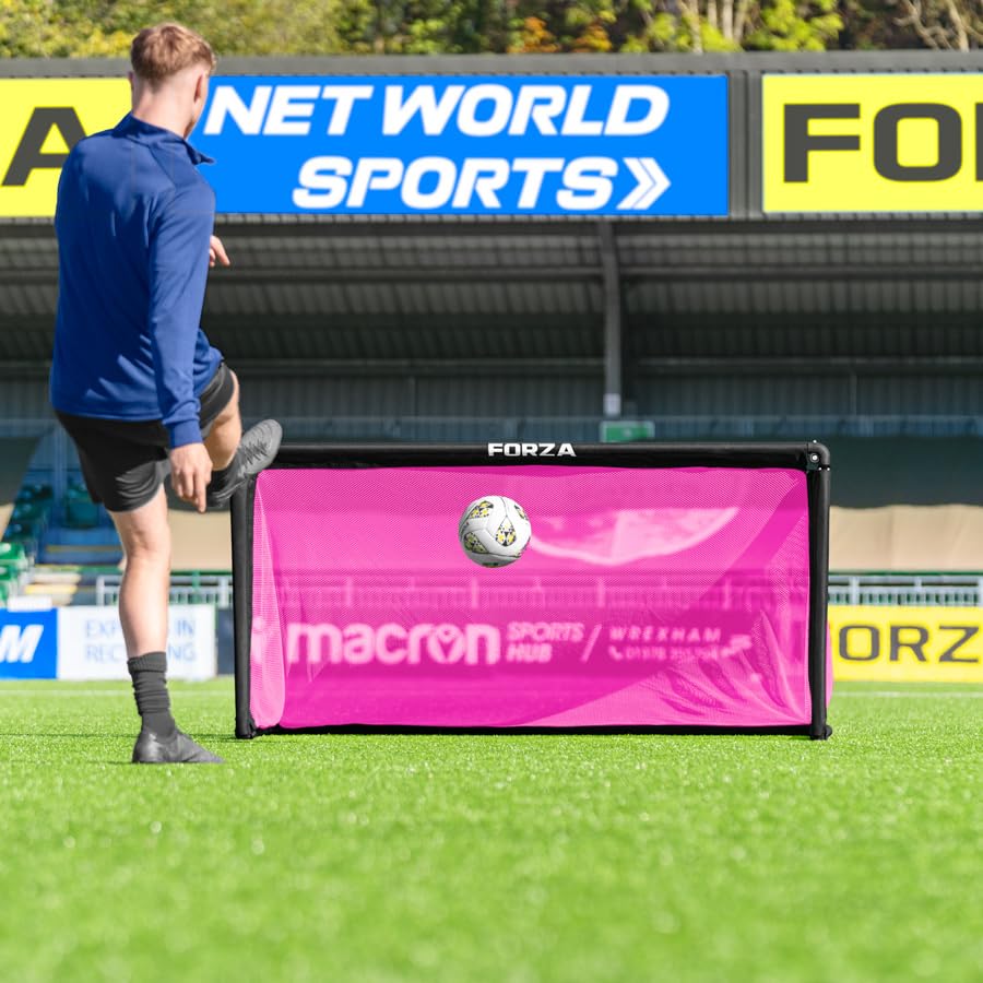 FORZA POD Goal Lite | Lightweight ALU40 Portable Soccer Goal – Assembles in Seconds – Perfect for Training, Matches & Backyard Play – Sizes: 4ft, 5ft & 6ft - color: Pink, size: 6 x 3