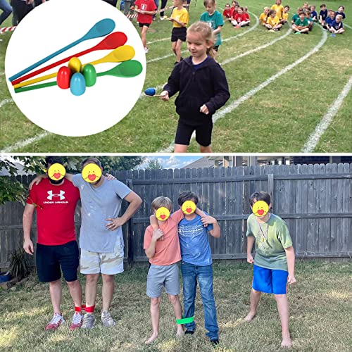 CWLAKON Outdoor Games, Potato Sack Race Bags for Kids Adults, Egg Spoon Relay Race, 3 Legged Race Bands, Birthday Party, Field Day Family Reunion Carnival Outside Yard Lawn Easter Fall Festival Games - size: Pack of 24 Oxford Cloth
