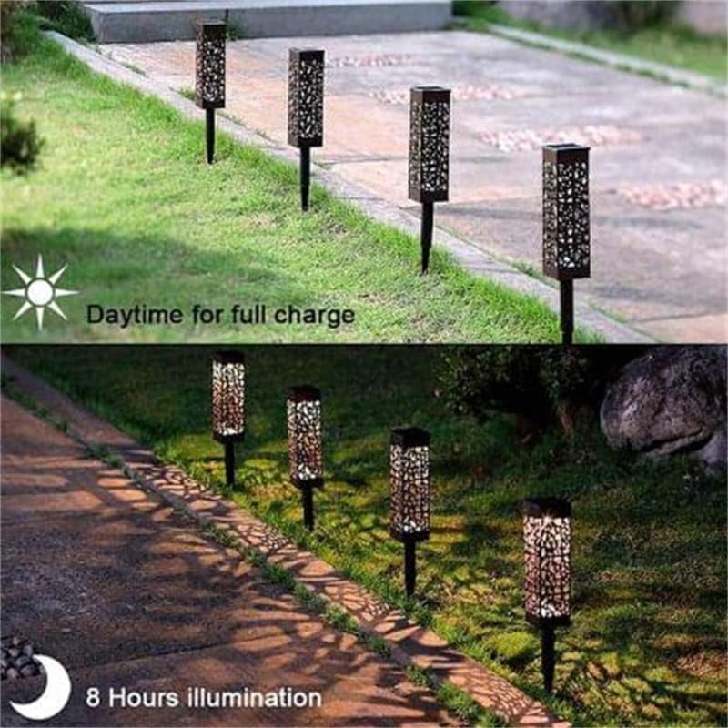Outdoor Solar Ground Stake Light for Garden, Waterproof Solar Landscape Lighting for Pathway Garden Yard Path Walkway Driveway Lawn Patio Outside Decor, Warm White (1PC) - color: 1PC