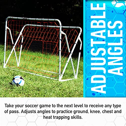 Franklin Sports Soccer Rebounder - Tournament Steel Rebounding Net - Perfect for Backyard Practice and Training - 12' x 6' & 6' x 4' - style: 6' x 4' - White