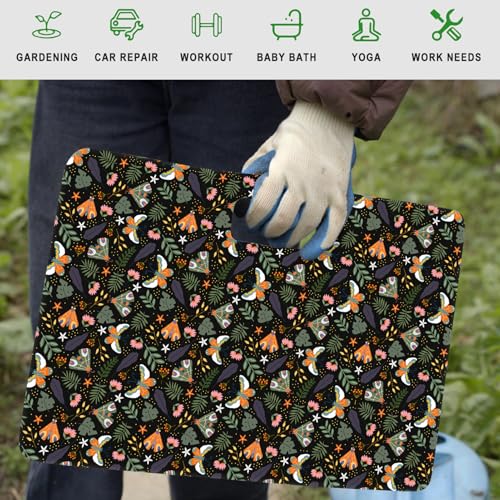Extra Thick Kneeling Pad — Heavy Duty, Extra Large Foam Kneeler Mat for Gardening, Water & Dirt Resistant, Lightweight, Butterfly - color: Colorful Butterfly