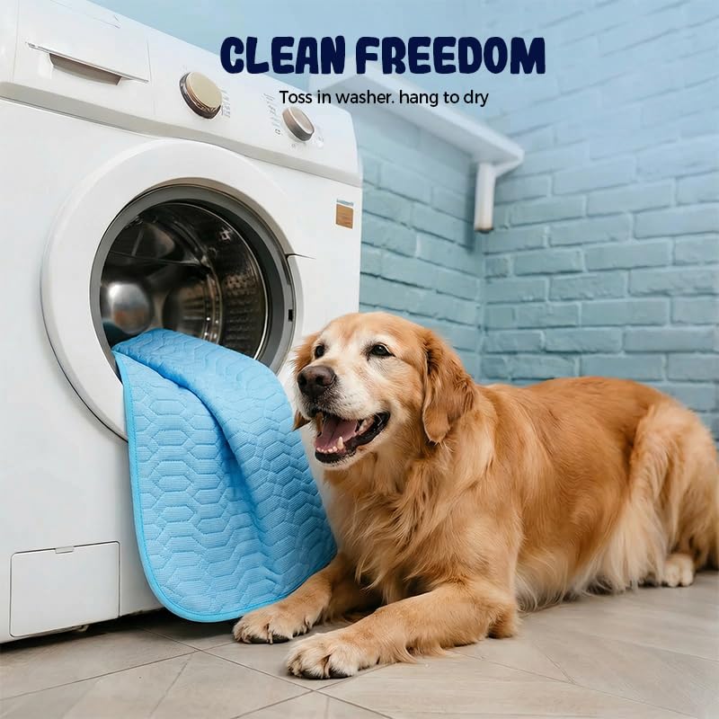 HISKI Dog Cooling Mat, Cool Gel Mat with Long-Lasting Cool, Waterproof Fabric Portable Cooling Pad for Pets, Summer Dog Cooling Mat, Portable and Easy to Clean (Brown, Large) - color: Brown, size: Large