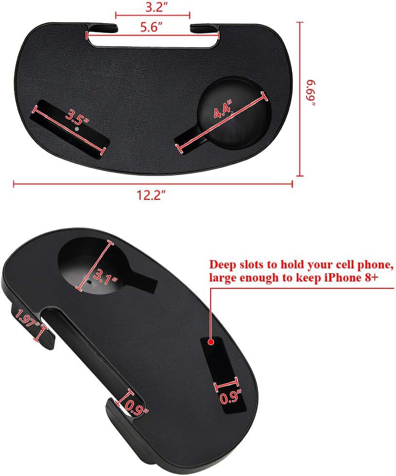 C-CHAIN Universal Zero Gravity Chair Tray, Cup Holder Tray for Fold Lounge Chair, Cup Holder with Water Cup Slot and Cellphone Slot (Small, 2 pcs) - color: Small, size: 2 pcs