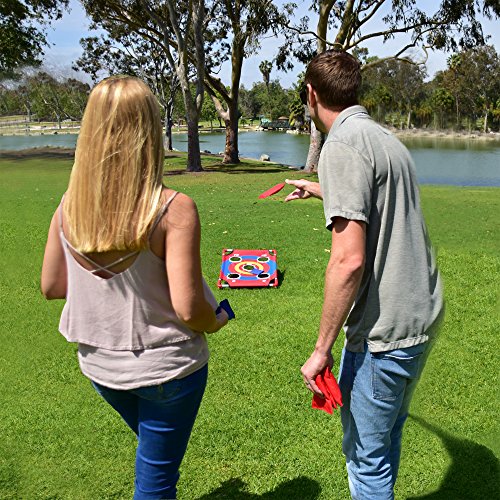 GoSports 3 x 2 ft Arcade Cornhole Game - Portable Bean Bag Toss Game - style: Bullseye Bounce
