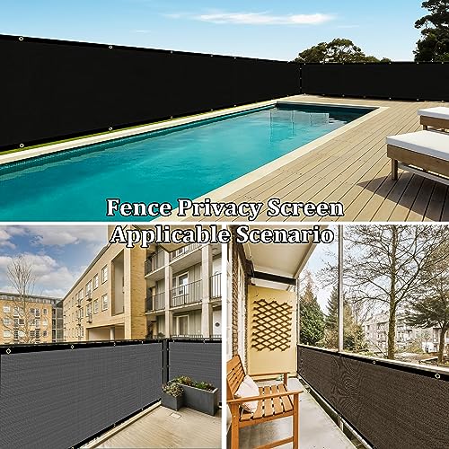 Shade&Beyond 3' X 10' Fence Privacy Screen Heavy Duty 170 GSM Fencing Mesh Shade Net Cover for Wall Garden Back Yard Outdoor Home Decoration, Sand - color: Sand, size: 0 3' X 1 0'