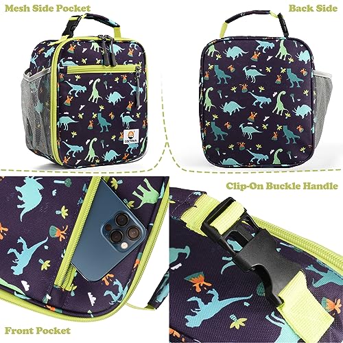 CaCTOUR Lunch Box Kids,Premium Insulated Lunch Bag for Girls Boys,Soft Bag Mini Cooler Back to School Thermal Reusable Lunch Bag for Work School Picnic (Dino) - color: C-Dino